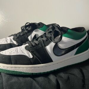 Nike Black and Green Men's Sneakers